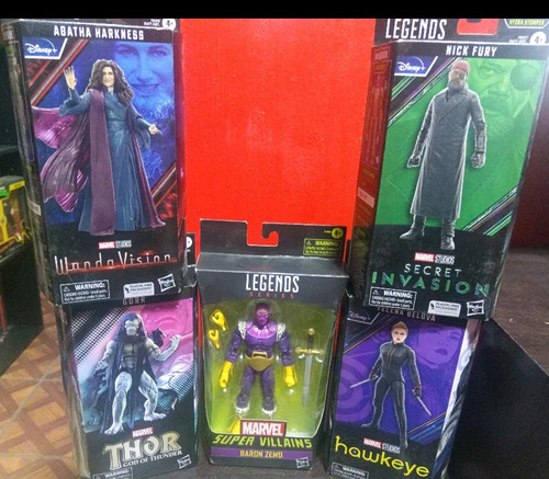 Lote Marvel Legends Fury Aghata Deadpool Yelena Gorr Zemo (Usado)