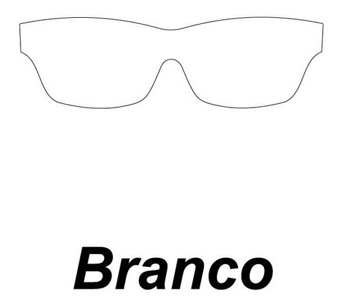 Adesivo De Parede - Kit Com 70 Óculos - 10cm Cor Branco