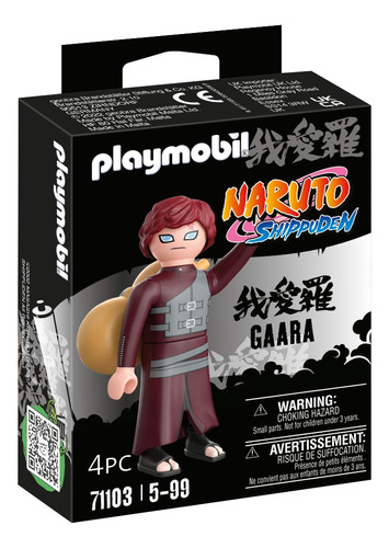 Figura Armable Playmobil Naruto Gaara 4 Piezas 3+