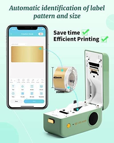Impresora De Etiquetas Portátil Bluetooth Phomemo-verde