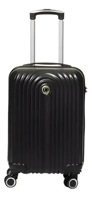 Mala Pequena Up4you Bombinhas 4 Rodas 55x23x36 Cm Luxcel Preto Lisa