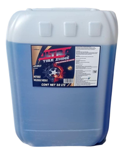 Abrillantador De Llantas Ultra Tire Shine Alto Brillo 20 Lts