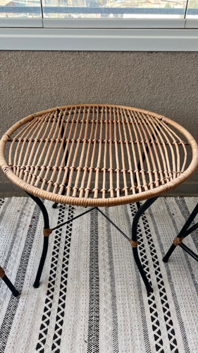 Imagen 5 de 5 de Juego Sillas Mesa Terraza Mimbre Envio Gratis Solo Santiago