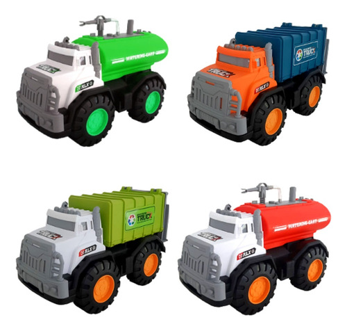 Camión Urban Construction Truck Blower - Bl8229 / 8230 Color Verde Personaje Camión Agua
