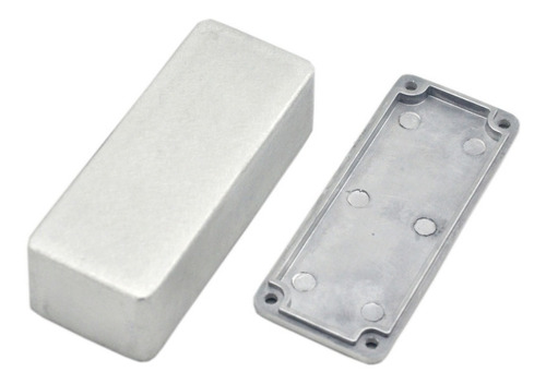 Kit Caja De Aluminio 1590a+ Footswitch 3pdt  Para Pedales