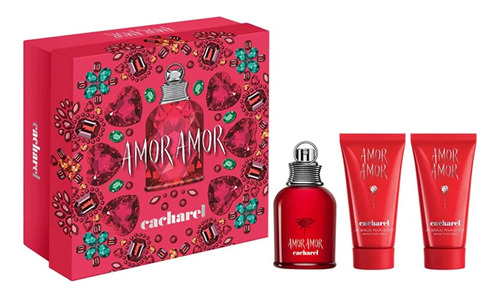 Amor Amor 50ml + Loción 2x 50ml Perfume 100% Original