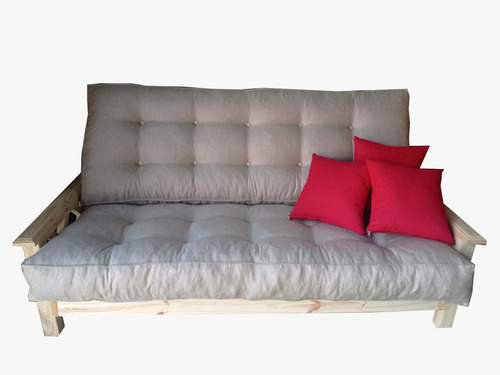 Colchon Para Futon En 2 Partes + 2 Caramelos En Antidesgarro