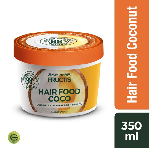 Imagen 2 de 9 de Crema De Tratamiento Hair Food Coco 350 Ml Fructis
