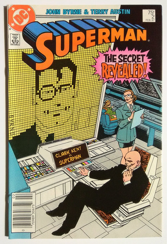 Superman 2 Dc Comics 1987 Lex Luthor Metallo Byrne Newsstand