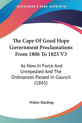 Libro The Cape Of Good Hope Government Proclamations From...
