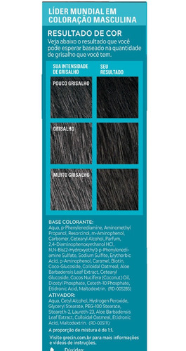 Imagem 7 de 10 de Grecin 5 Color Gel Barba E Bigode Preto M-110 28g