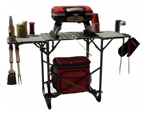 Mesa Plegable Asador Soporte Campamento O Auxiliar Cuisinart