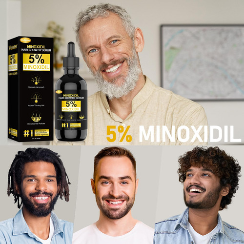 Tratamiento Anticaída Wulumer Minoxidil 5% Serum 60 Ml/2 Oz