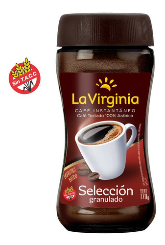 Cafe Instantaneo La Virginia Seleccion Tostado Frasco 170 Gr