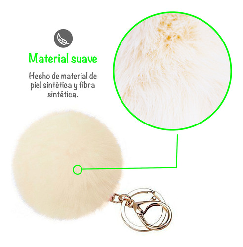 Llaveros Pompon Peluche 9cm X 12 Unidades - Varios Colores.