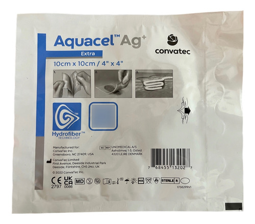 Aquacel Ag+ 10x10cm (3 Piezas)