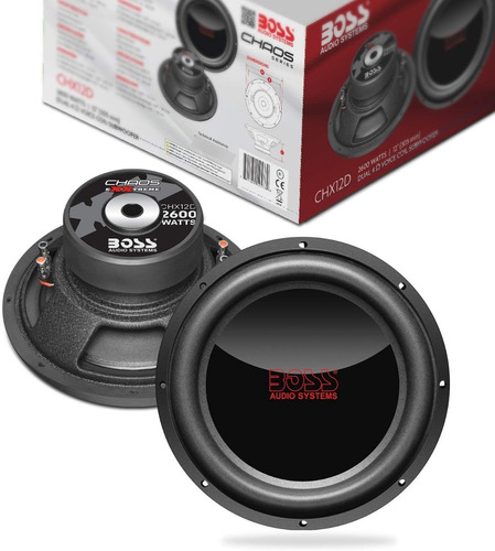 Boss Audio Bajo Chaos Doble Bobina 12 Pulgadas  2600 Watts