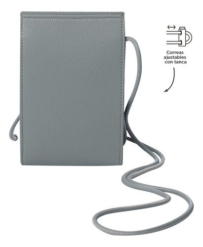 Totto Bolsa De Dama - Mujer Crossbody Smooth Xs - A Gris Oscuro Lisa