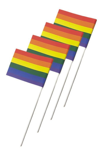 20 Bandera Gay Pride Lgbt Homo Chica 25cm Decora Fiesta Marc