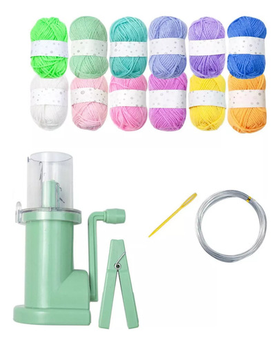 Máquina De Tejer A Mano Para Juego De Hilo De 12 Colores.