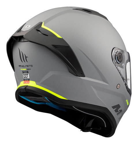 Casco para moto mt helmets stinger stinger 2 gris mate talla l 59 60 cm