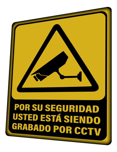 Letrero Por Su Seguridad Usted Está Siendo Grabado Por Cctv