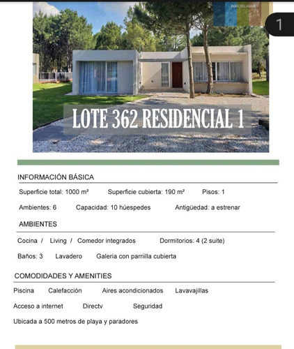 Imagen 2 de 14 de Casa 5 Amb. Costa Del Este Nuevo A Estrenar