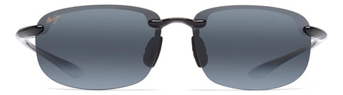 Maui Jim Ho 'okipa Mj Sport Anteojos De Sol, 64 Mm Color Gloss Black/Neutral Grey