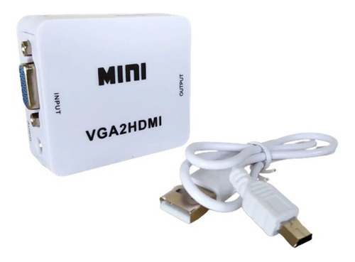 Convertidor Adaptador Vga A Hdmi Vga Macho Hdmi Hembra Pc Tv