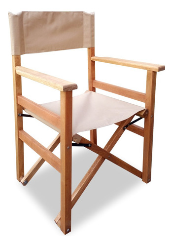 Mesa Plegable 1.40x80 De Madera + 6 Sillón Director Madera