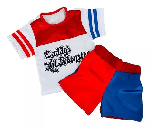 Fantasia Conjunto Arlequina Harley Quinn Infantil