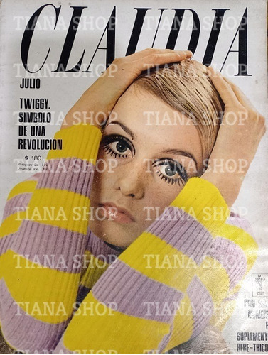 Revista Claudia_julio 1967__twiggy: Hermosa Nota Con Fotos