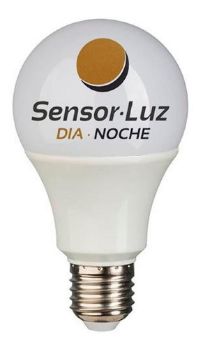 Lamapara Led Baw 11w + Fotocelula Sensor Dia-noche E27 Color de la luz Blanco frío