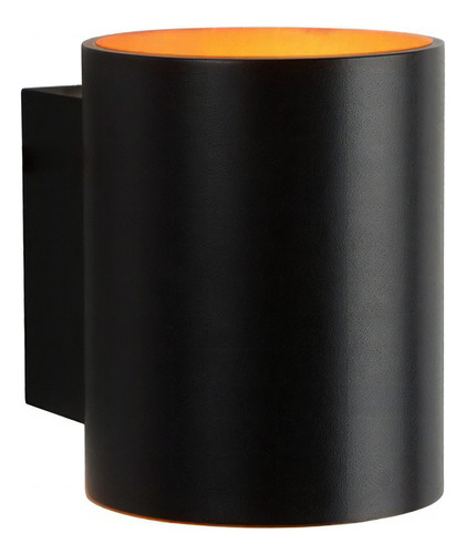 Lámpara De Pared Bidireccional Cilindrica Adosar Unilux Color Negro