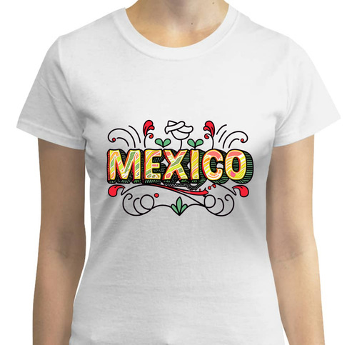 Playera Diseño México - Flores - Fashion - Moda