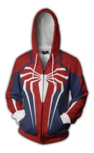 Marvel Spider Man Cosplay Anime Chaqueta Con Capucha Y