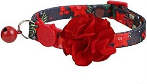 Boombone Collar De Navidad Para Gatos, Flores, Collares P