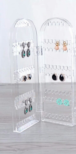 Exhibidor Plegable Con 140 Agujeros Para Aretes Y Collares