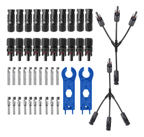 Conectores Para Paneles Solares Y-1, Conector Fotovoltaico 3