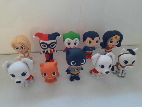 Lote 9 Figuras De Funko Mini Mystery - Dc Comics Super Pets