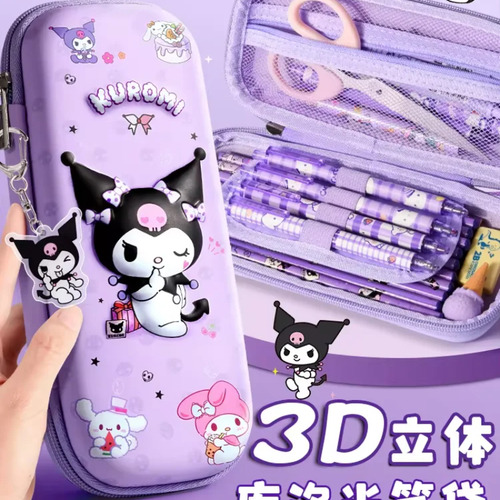 Estuche Para Lápices Kuromi Melody Cinnamoroll Con Dibujos A