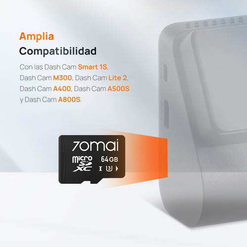 Tarjeta De Memoria 70mai Microsd 64gb 100 Mbps U3