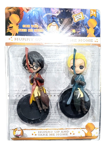 Harry Potter Muñecos X2 Figura 15cm Con Base Coleccionables