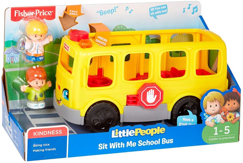 Fisher Price Little People Sit With Me School Bus Auto