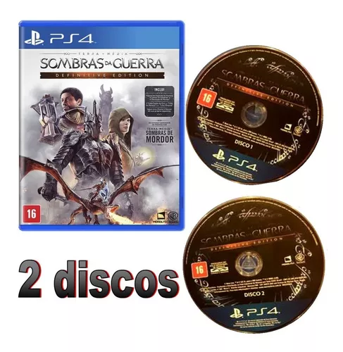 Sombras Da Guerra Definitive Definitiva Ps4 Mídia Física