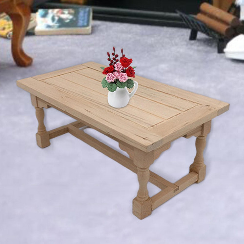 Mesa Auxiliar De Madera En Miniatura Para Muebles De Hogar