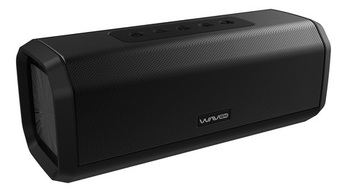Caixa De Som Acústica Bluetooth Waveone Moove Preto Cor Preto Sombra
