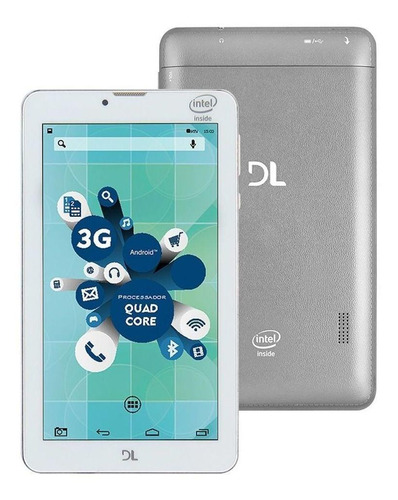 Tablet  DL TabPhone 710 Pro 7" 8GB cinza e 1GB de memória RAM