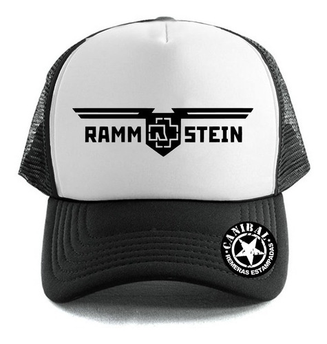 Gorras Trucker Rammstein Logo Remeras Canibal