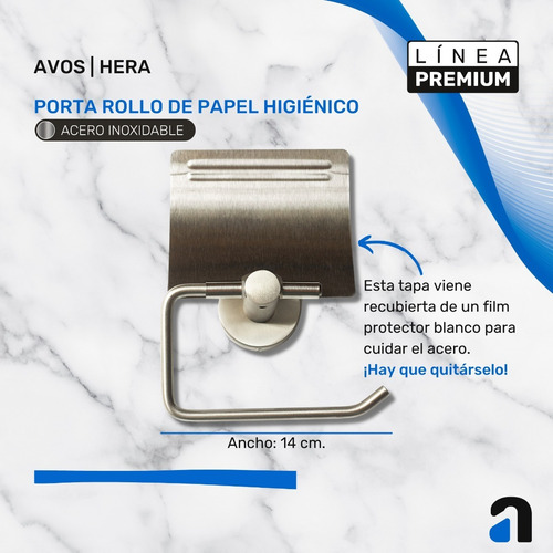 Imagen 5 de 10 de Kit Accesorios Baño 100% Acero Inoxidable 304 / Avos - Hera